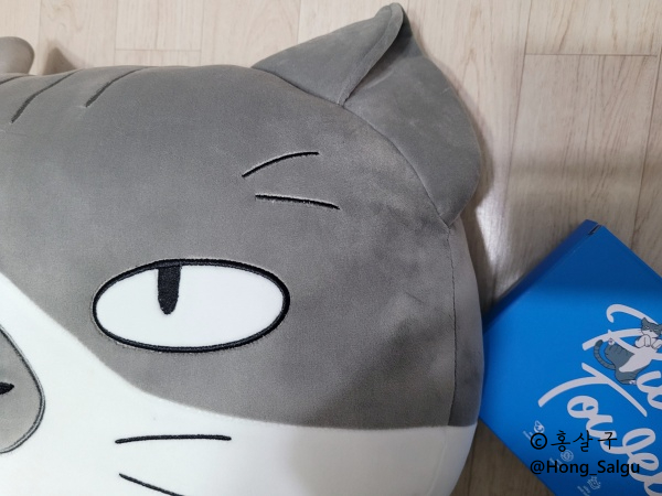  [폭신폭신 고양이 대형쿠션] 삐용이 말랑 모찌 쿠션 + 부들부들 펫타올 후기/가격
