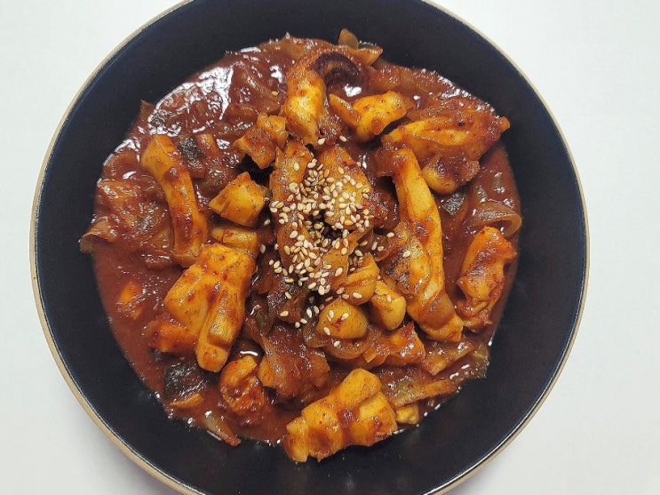  냉동 갑오징어 요리 덮밥 만드는법 :: 오징어볶음 황금 레시피 만들기