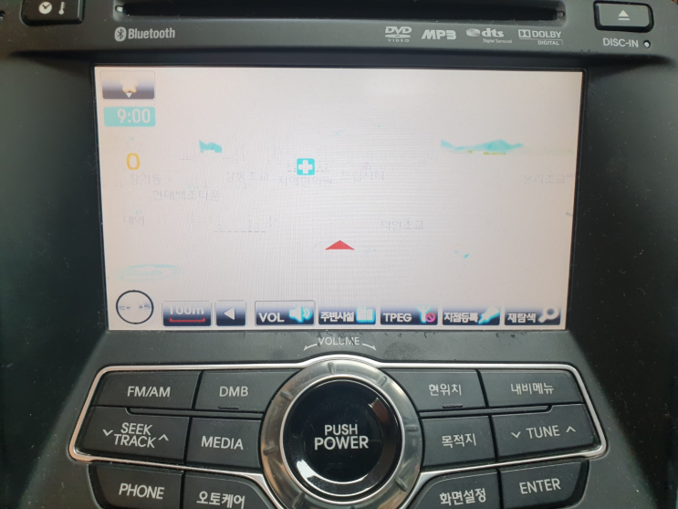  YF쏘나타 AVN 순정네비 96560-3S000 화면백화,화면출력불량 수리