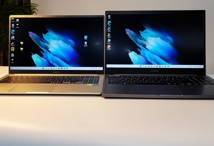  삼성 노트북 i5 플러스2 vs 갤럭시북 비교(NT550XDZ-AD5A NT750XDZ-A51A)