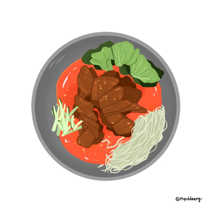  부산 서면 맛집, 다옴 | 차돌박이x비빔국수 환상의 조화