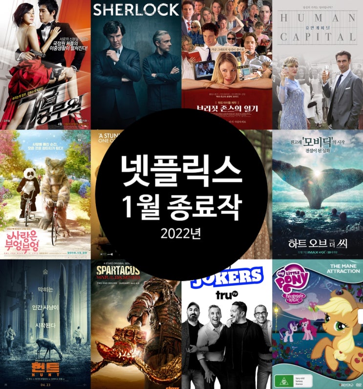  넷플릭스 종료예정작 및 종료작 2022년 1월 서비스 만료 작품은?