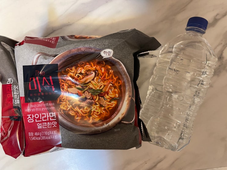 이정재라면 하림 더미식 장인라면 얼큰한맛 이마트에서 구매