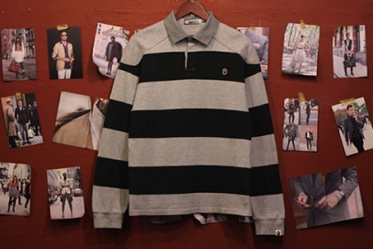 SOLD OUT] BAPE Rugby Shirt / 베이프 럭비 셔츠 / エイプ キムタク