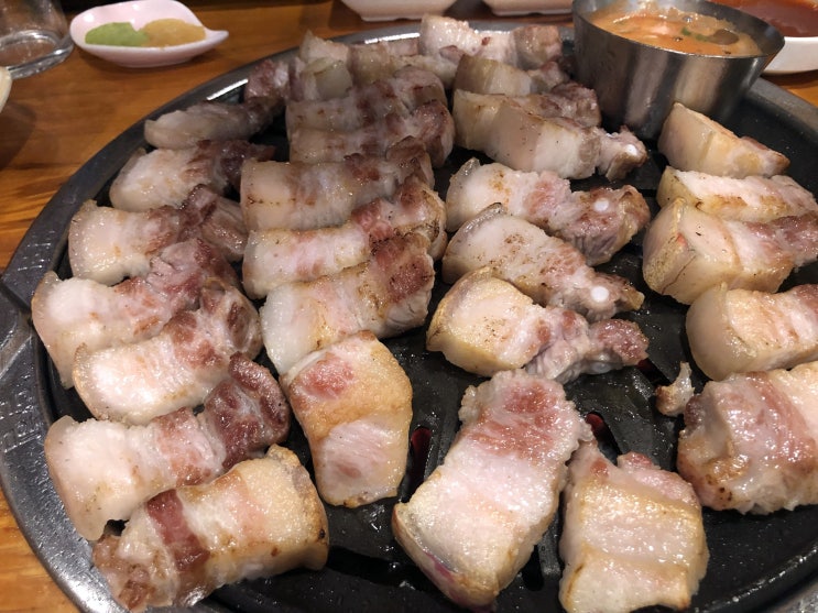  송도 고기 맛집 송도어멍 미나리삼겹살 김치찌개 최고다