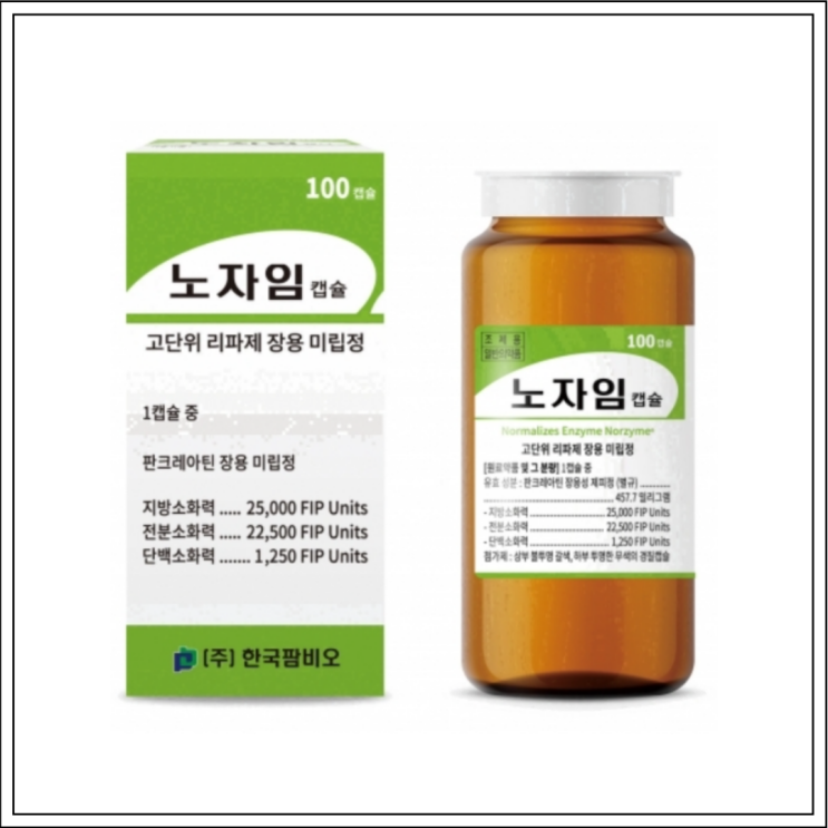  소화제 노자임캡슐, 성분/효능효과/먹는법/주의사항 알고 드세요~