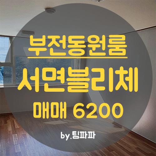  부산 서면 도시형생활주택 원룸 서면블리체 월세안고 매매 급매