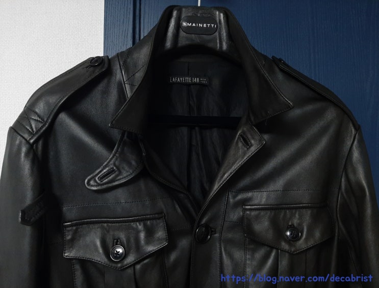  Lafayette 148 Belted Leather Field Jacket