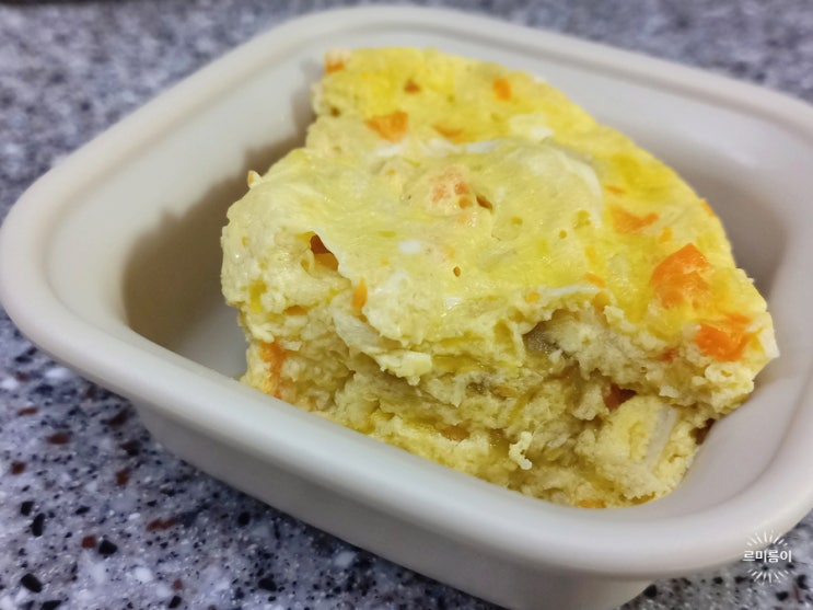  전자레인지 아기 계란찜 / 변비에 좋은 음식 넣기