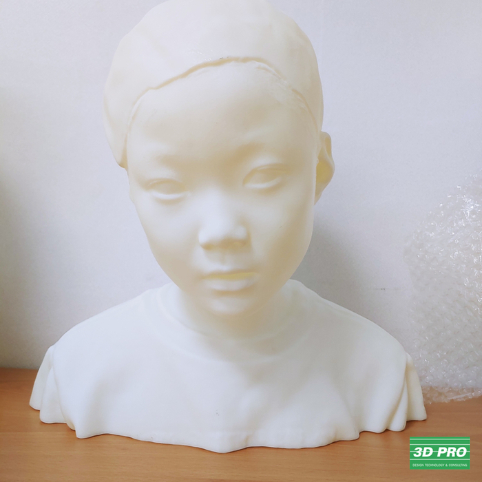  대형 인물 형상 모형물/실사이즈 아동 인물 형상을 3D프린터로 제작[SLA 레이저 방식/ABS Like 레진 소재/쓰리디프로/3D프로/3DPRO]