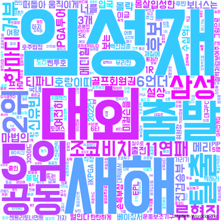 핵심만 스포츠정보 (22.01.08) : 벤투호 새 얼굴만 5명... 