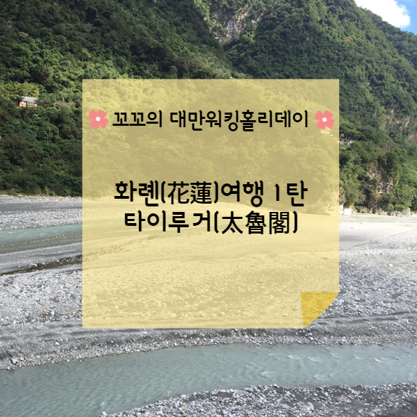  [대만워홀] 화롄(花蓮)여행 1탄 타이루거 국립공원(太魯閣國家公園)
