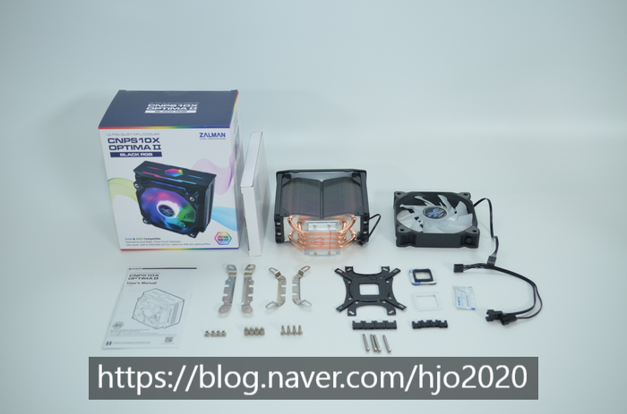  [체험기]잘만 가성비 CPU 쿨러 CNPS10X OPTIMA II RGB (black)