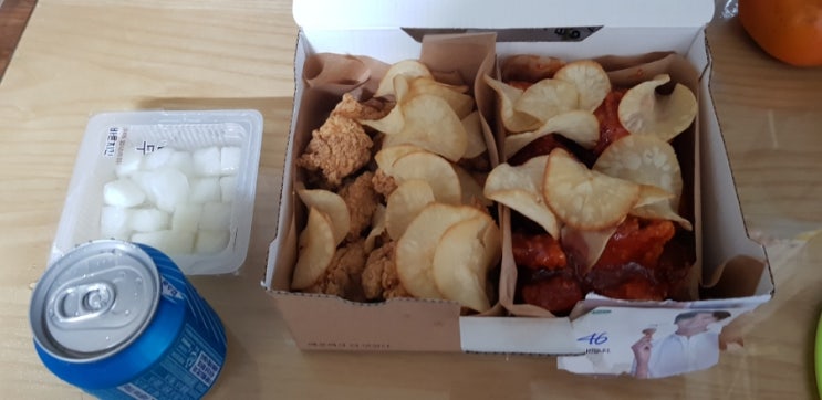 대새치킨 유명 치킨가게 바른치킨 석수역점 반반순살 내돈내먹 후기 대새치킨 유명 치킨가게 바른치킨 석수역점 반반순살 내돈내먹 후기