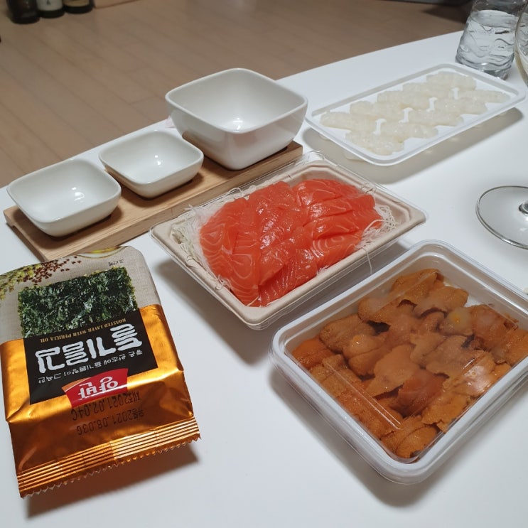  [오늘회] 우니, 연어 리뷰