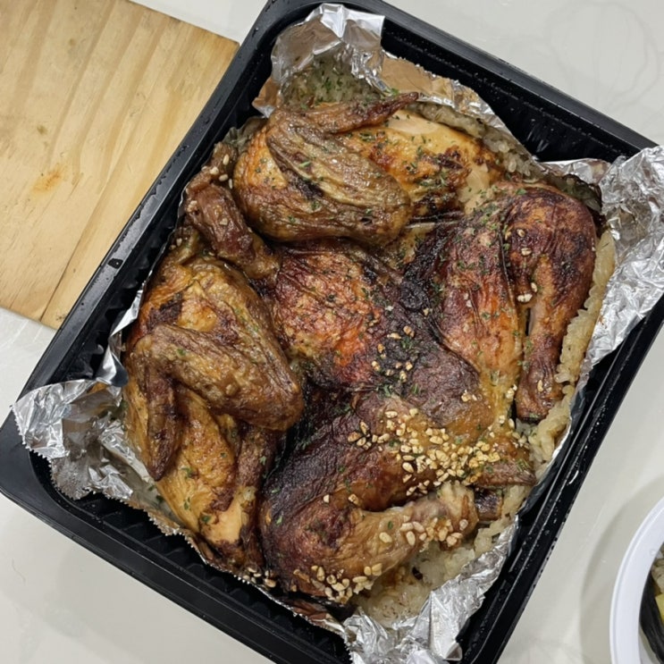  제주 애월 치킨 맛집 참나무장작구이김서방 외도점