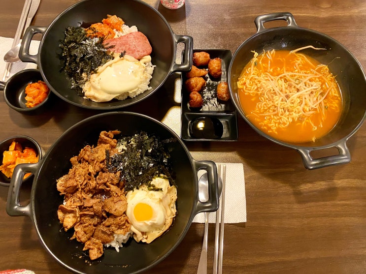  밥은화 :: 경희대 맛집, 회기동 덮밥, 덮밥 맛집 [제육직화덮밥, 스팸마요]
