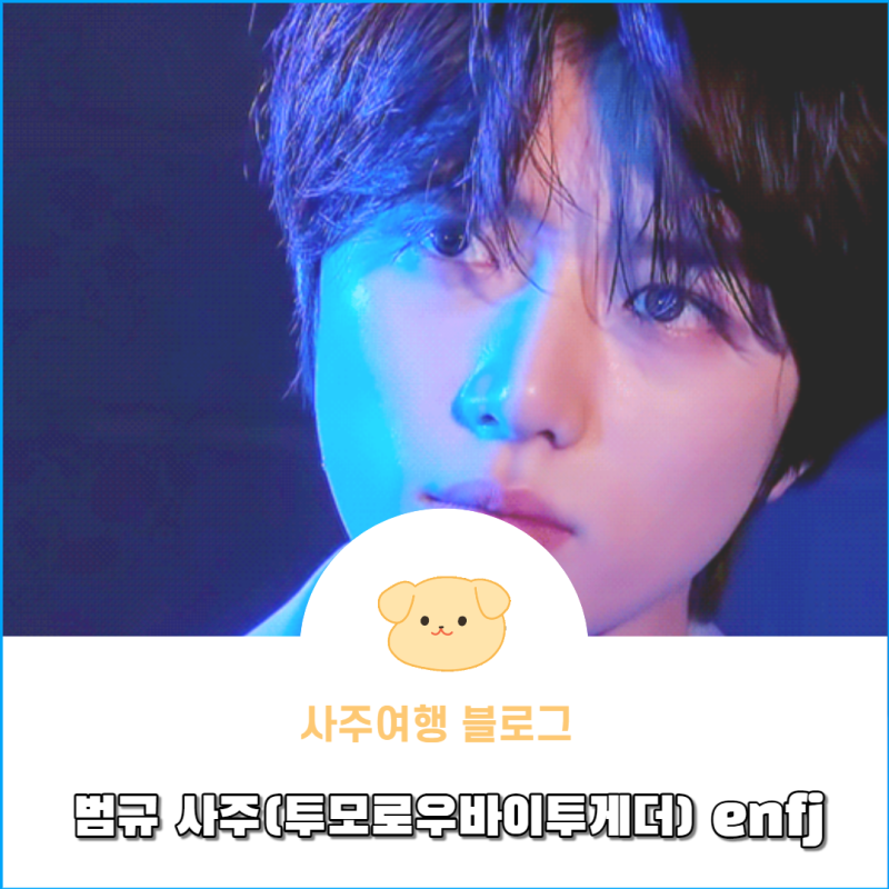 범규 mbti ENFJ 사주여행 투모로우바이투게더