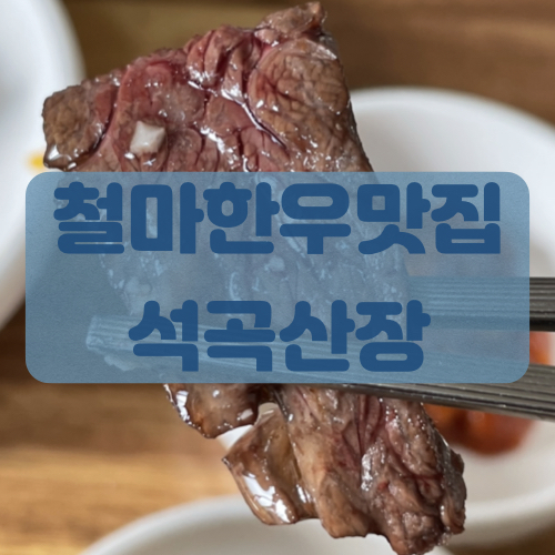  철마한우맛집 철마소고기로 유명한 석곡산장에서 한우먹고왔어요~