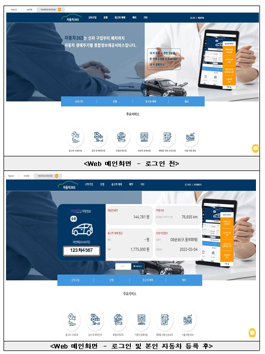 자동차종합제공서비스(자동차365)가 보다 편리해집니다(카카오, 네이버 등으로 인증, 결제 수단 다양화)_국토교통부