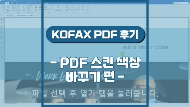 PDF 스킨 색상 바꾸기(강의 후기)