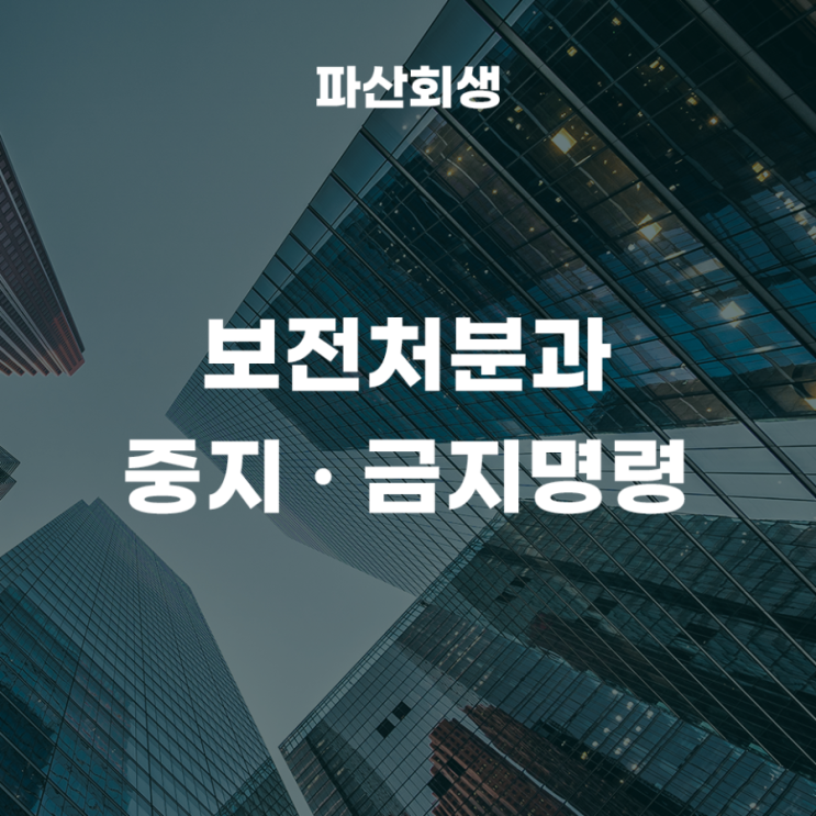  보전처분과 중지 · 금지명령 (1)