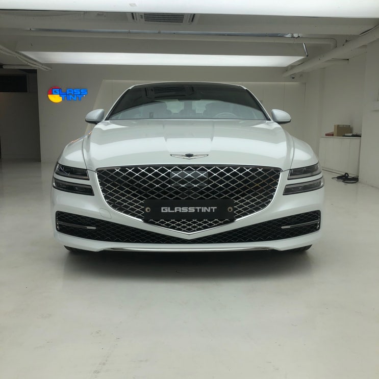  제네시스 G80 글라스틴트 슈어 X 틴팅 시공
