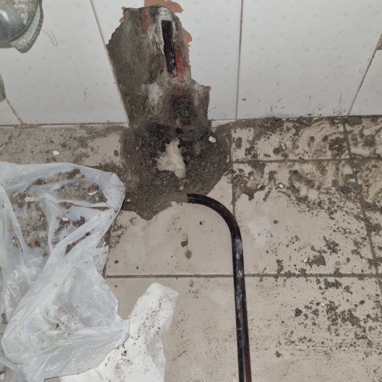 삼산동누수탐지 삼산타운 화장실과 주방벽에서 문제발생