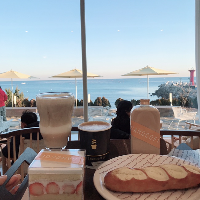  기장 공극샌드 커피 : 부산 기장 오션뷰 카페