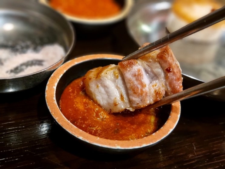  삼성역 맛집 : 삼성역 삼겹살 숙성 돼지고기 전문점 <육성급> 선릉역 고기집!
