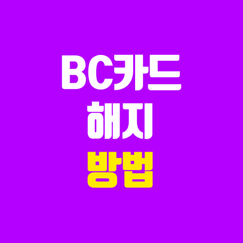 BC 카드 해지 방법 / 온라인 신청 (BC 바로카드)