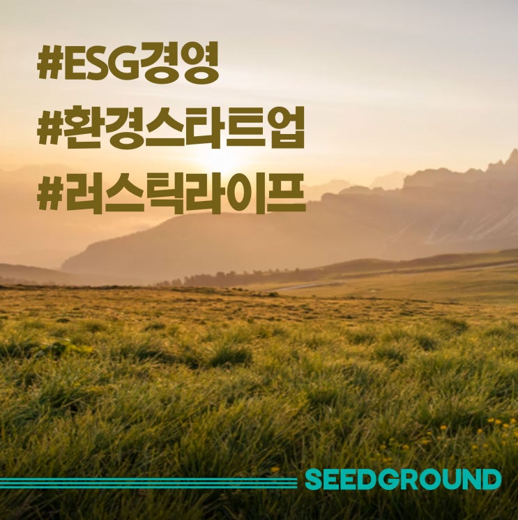  환경을 지키는 ESG 기업 그리고 환경스타트업의 트렌드 | 예시-트레이드앤그루브, 언리미트. (feat. 러스틱라이프)