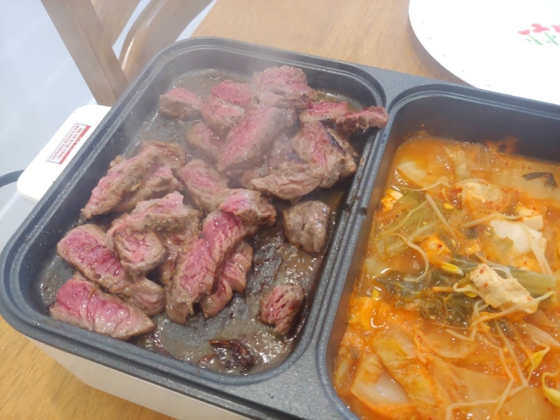 도무스 두판 미니 전기 그릴 후기