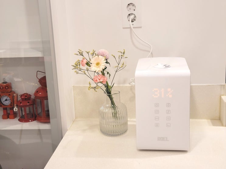  이사선물로 로엘 보스 복합식 가습기 받았어요