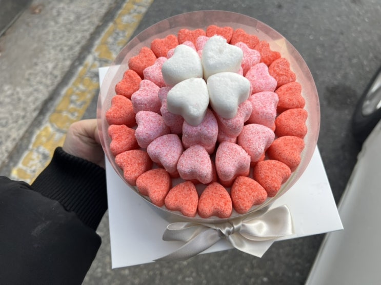  대전 어린이집 생일 답례품 슬아공방 하트 떡케이크 성공적