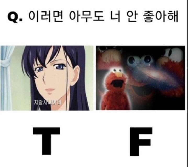 Q. 이러면 아무도 너 안 좋아해 F T 반응 Q. 이러면 아무도 너 안 좋아해 F T 반응
