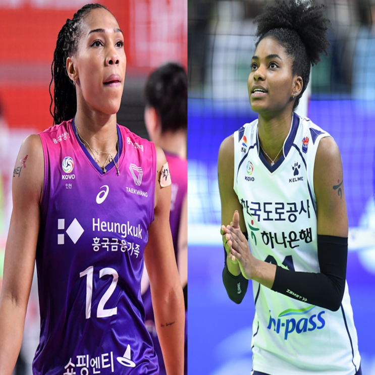 여자배구 흥국생명 도로공사 1월 12일 경기예상(캣벨 김미연 김채연 켈시 박정아 이윤정)