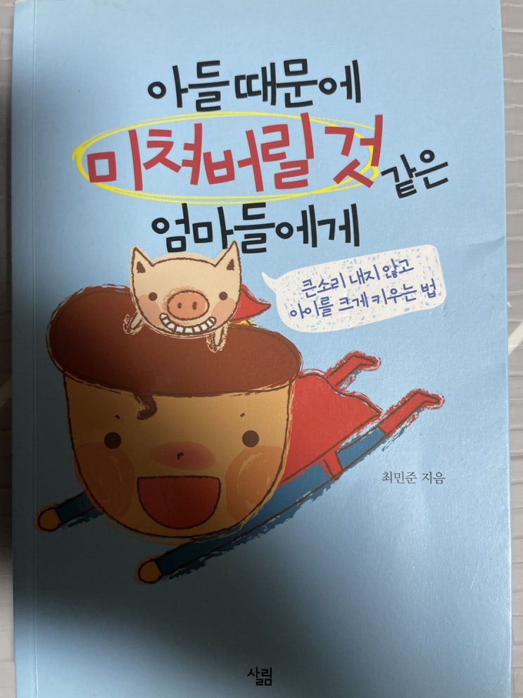 [독서] 아들때문에 미쳐버릴 것 같은 엄마들에게 (자라다 남아미술연구소 최민준소장) #육아추천도서