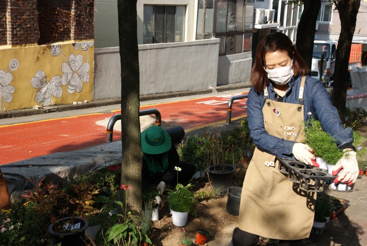  전주 금암동 꾀꼬리 정원 코디네이터 봉사활동