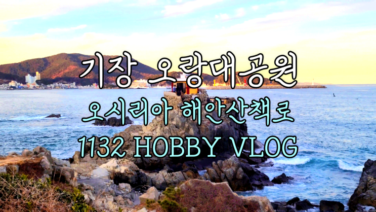  힐링 산책 양콩이와 함께 오시리아 해안산책로 VLOG