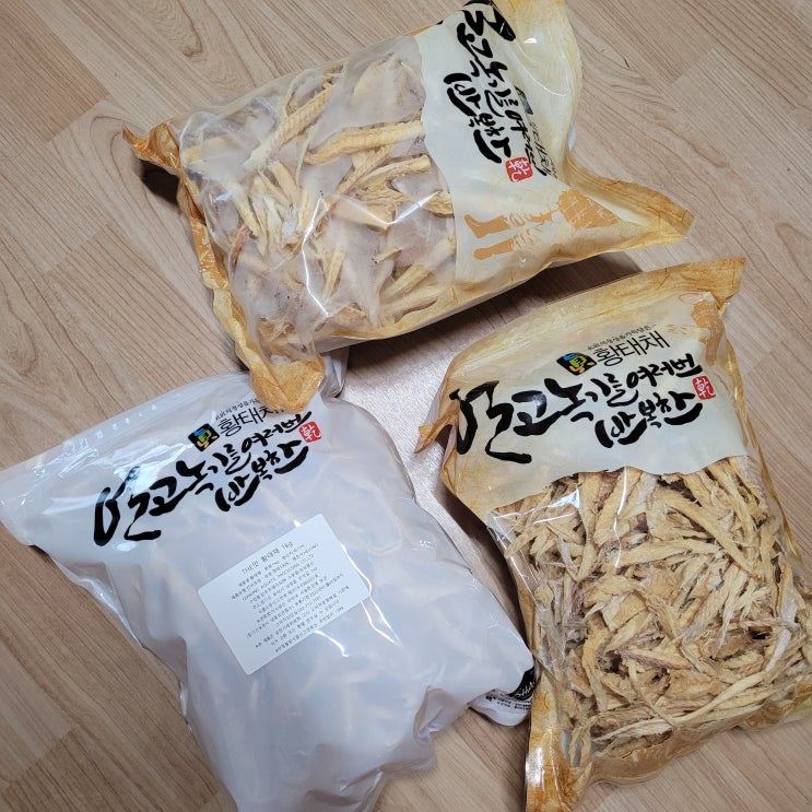  대용량 황태채 강아지간식으로 굿 내돈내산 1kg 22900원 가성비 짱
