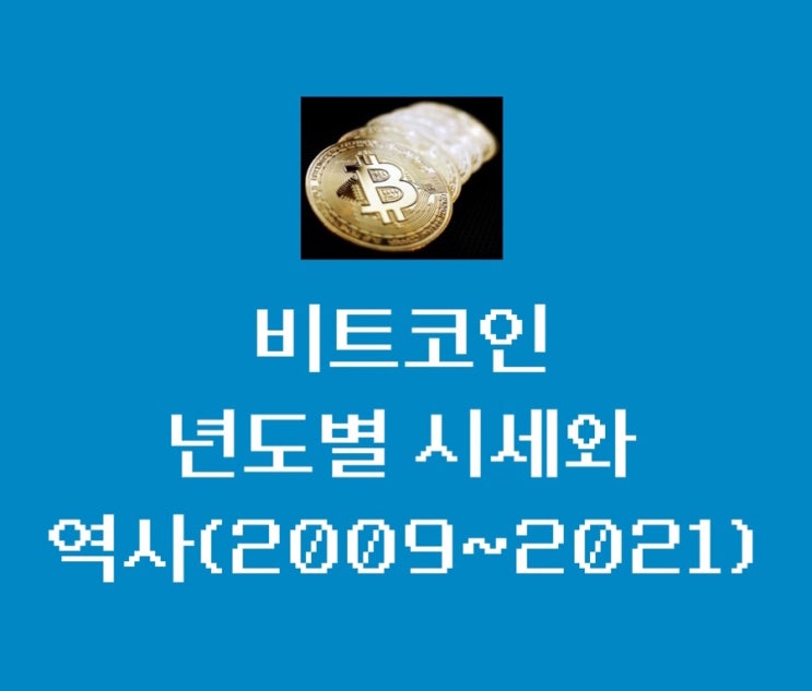 비트코인(Bitcoin) 년도별 시세와 역사(2009~2021)