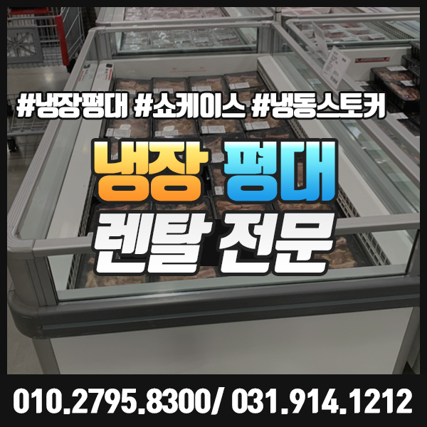  설날 백화점 마트 냉장평대 냉동고 선물세트 진열쇼케이스 단기 렌탈