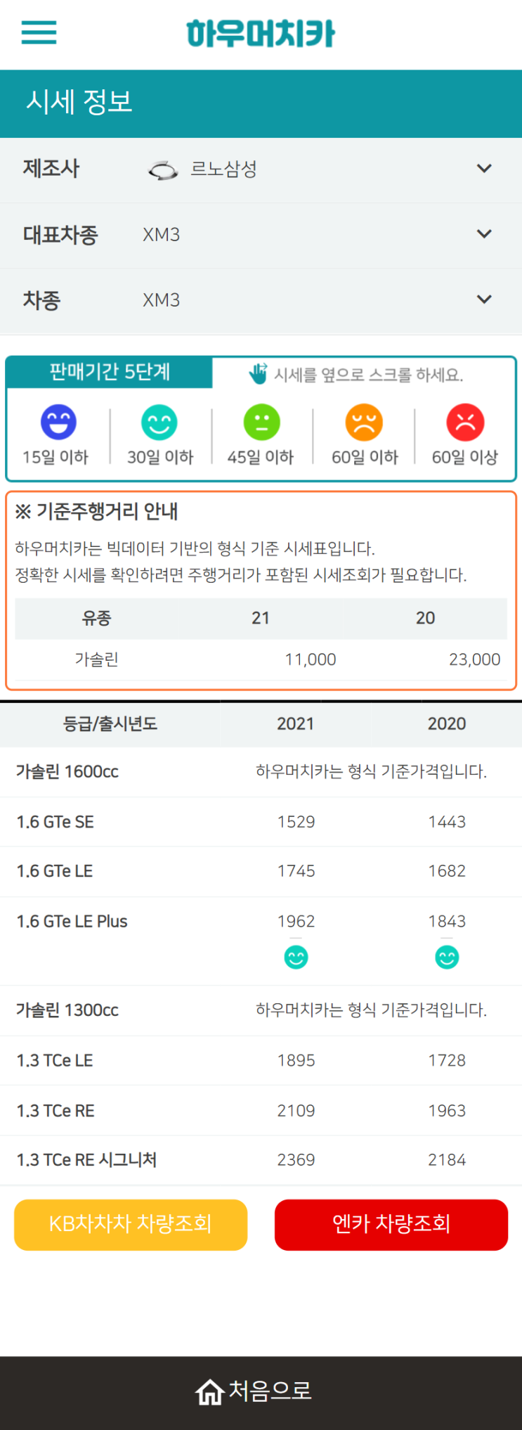 하우머치카 2022년 1월 XM3 중고차시세.가격표 하우머치카 2022년 1월 XM3 중고차시세.가격표