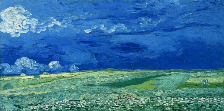 Wheat Field under Clouded Sky - Vincent van Gogh