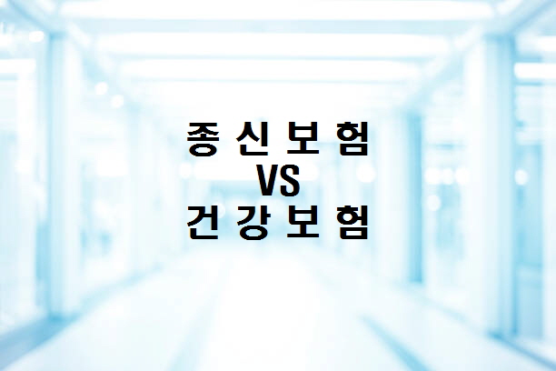 생보사와 손보사의 보장성보험 상품비교(종신보험 vs 종신형보험) 