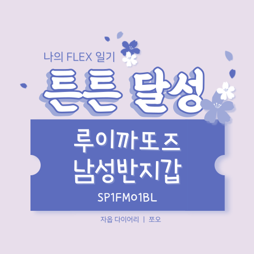 [두 번째 달성] 루이까또즈 남성반지갑 SP1FM01BL 리뷰