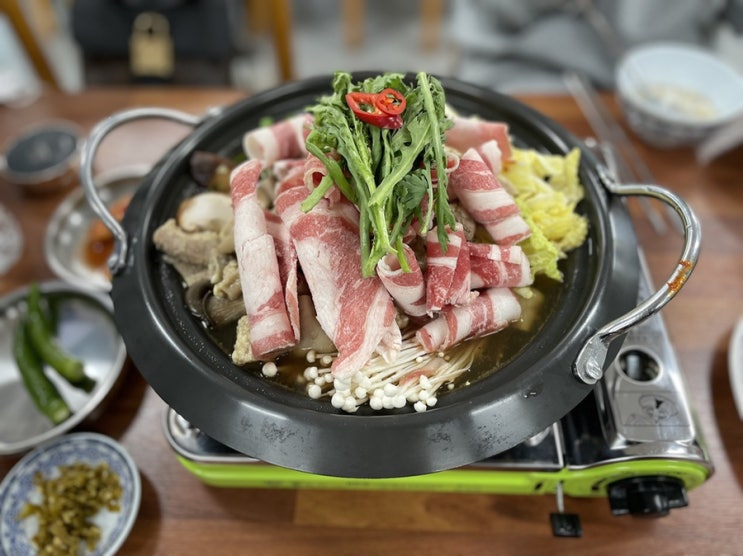  칠원동맛집 소고기듬뿍 매콤한 곱창전골 <우성회관>