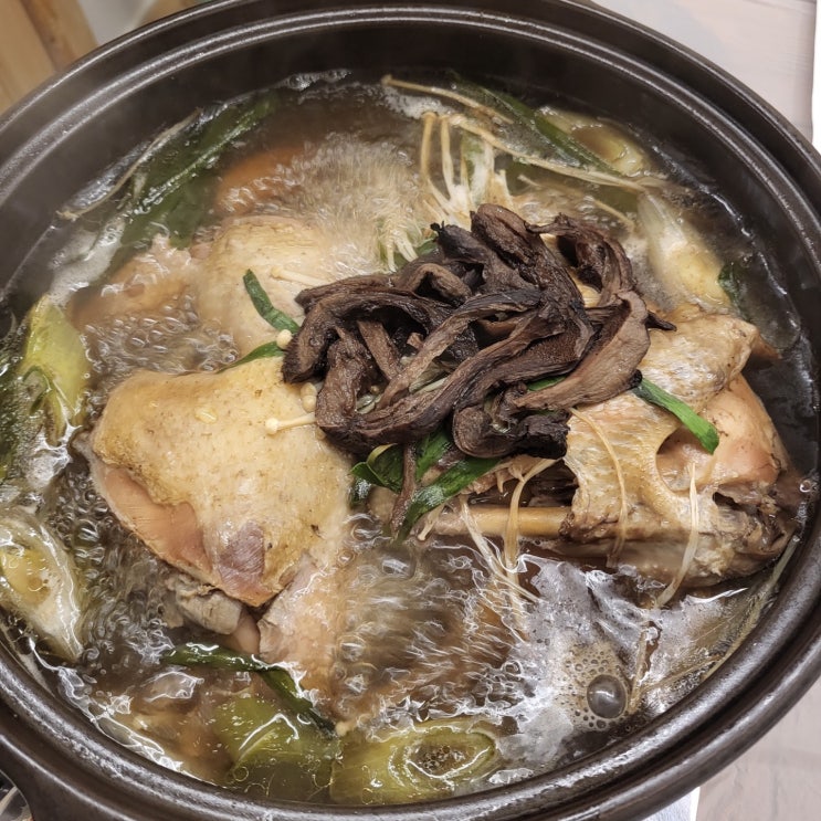  대구 달서구 백숙 맛집 용산동 정대감능이백숙 진한 국물이 일품