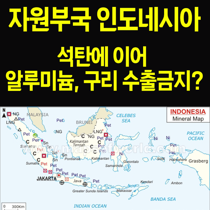 인도네시아발 원자재 쇼크: 석탄에 이어서 보크사이트(알루미늄)? 구리?